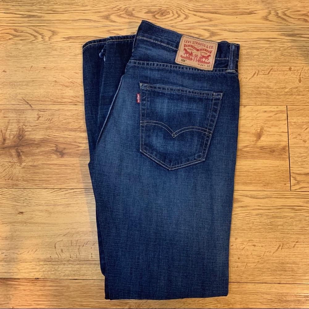 Levi’s Men 508 Regular Tapered Denim Jeans